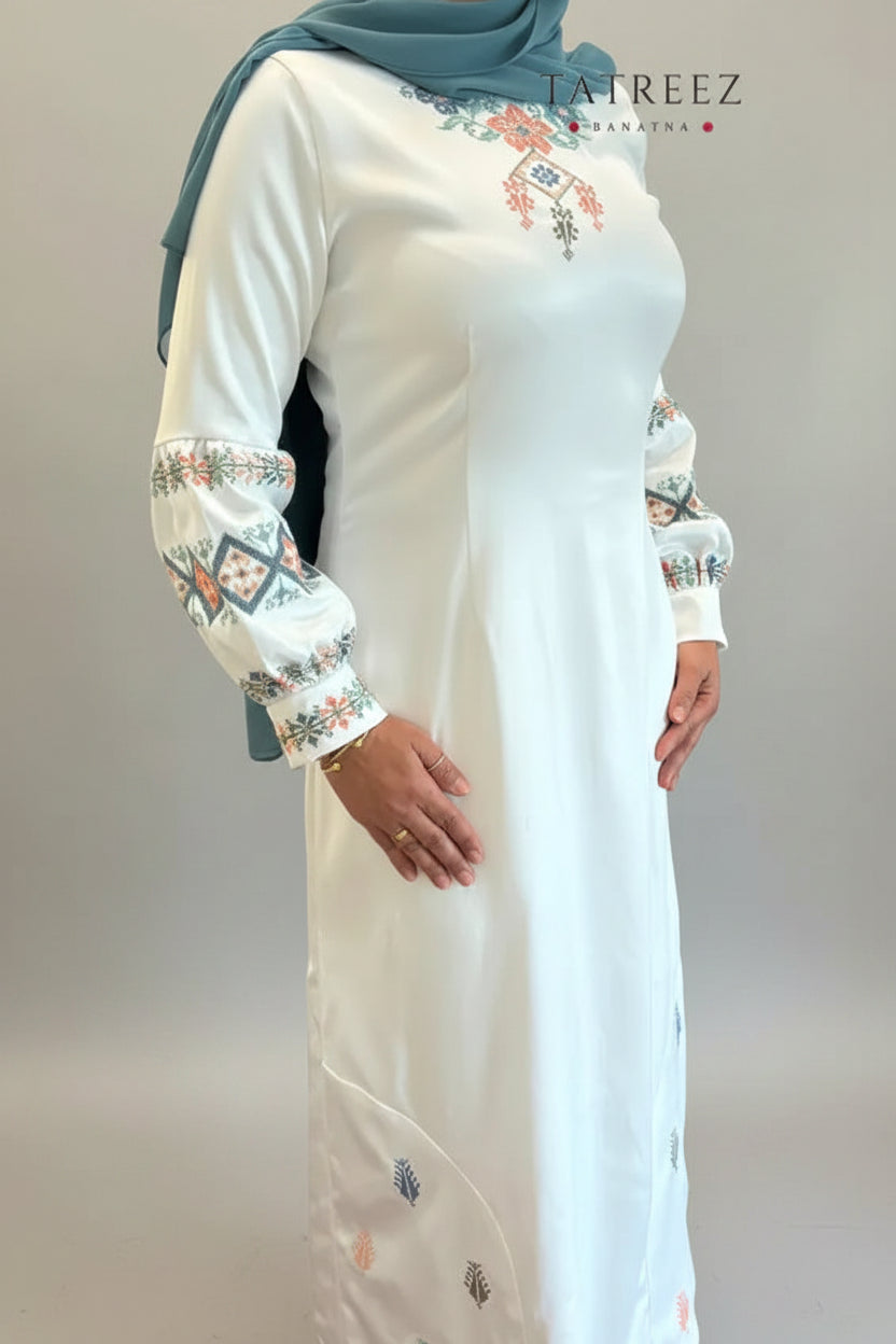 Handmade Exclusive Lulu Dress | Indian Taffeta Dress by Tatreez Banatna Clothing & Wearables