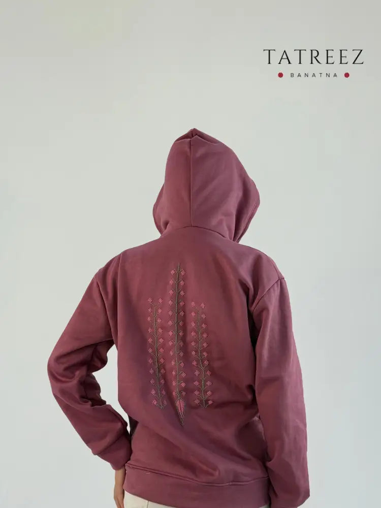Ninja Hoodie with Mouth Cover | Unique Handmade Embroidery for Comfort & Style Clothing & Wearables