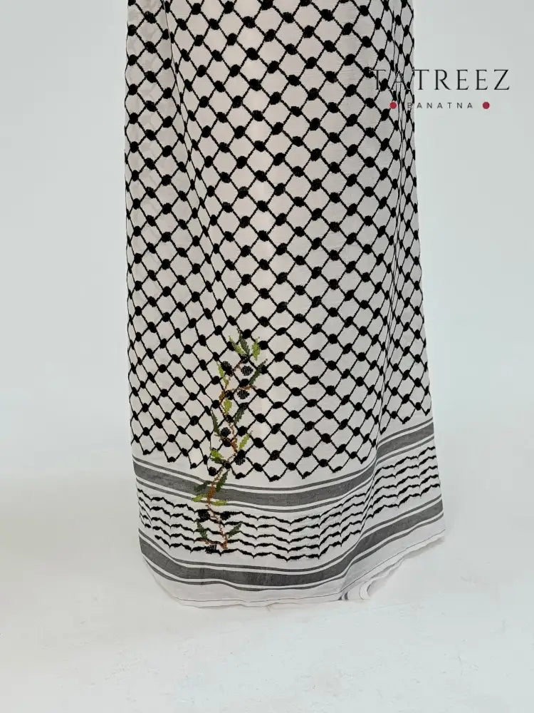 Olive Heritage Skirt | Handmade Palestinian Embroidery for Men & Women One size Clothing & Wearables