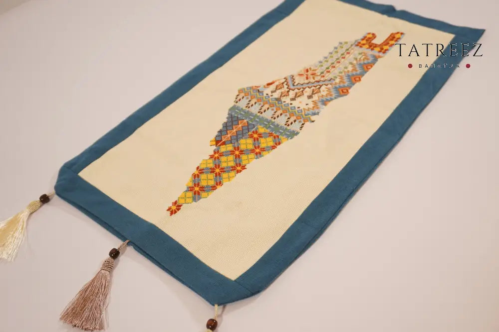 Palestine Map Moallaqa | Handmade Wall Hanging | Accessories