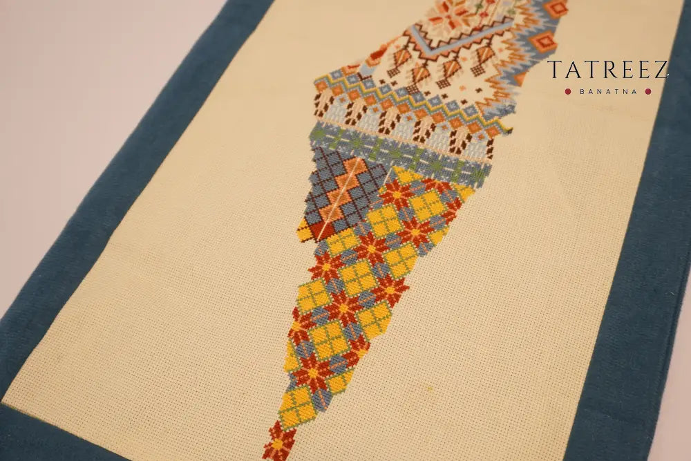 Palestine Map Moallaqa | Handmade Wall Hanging | Accessories