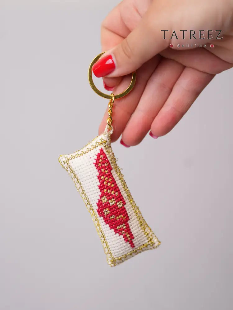 Palestinian Map Keychain | Handmade Symbol | Accessories