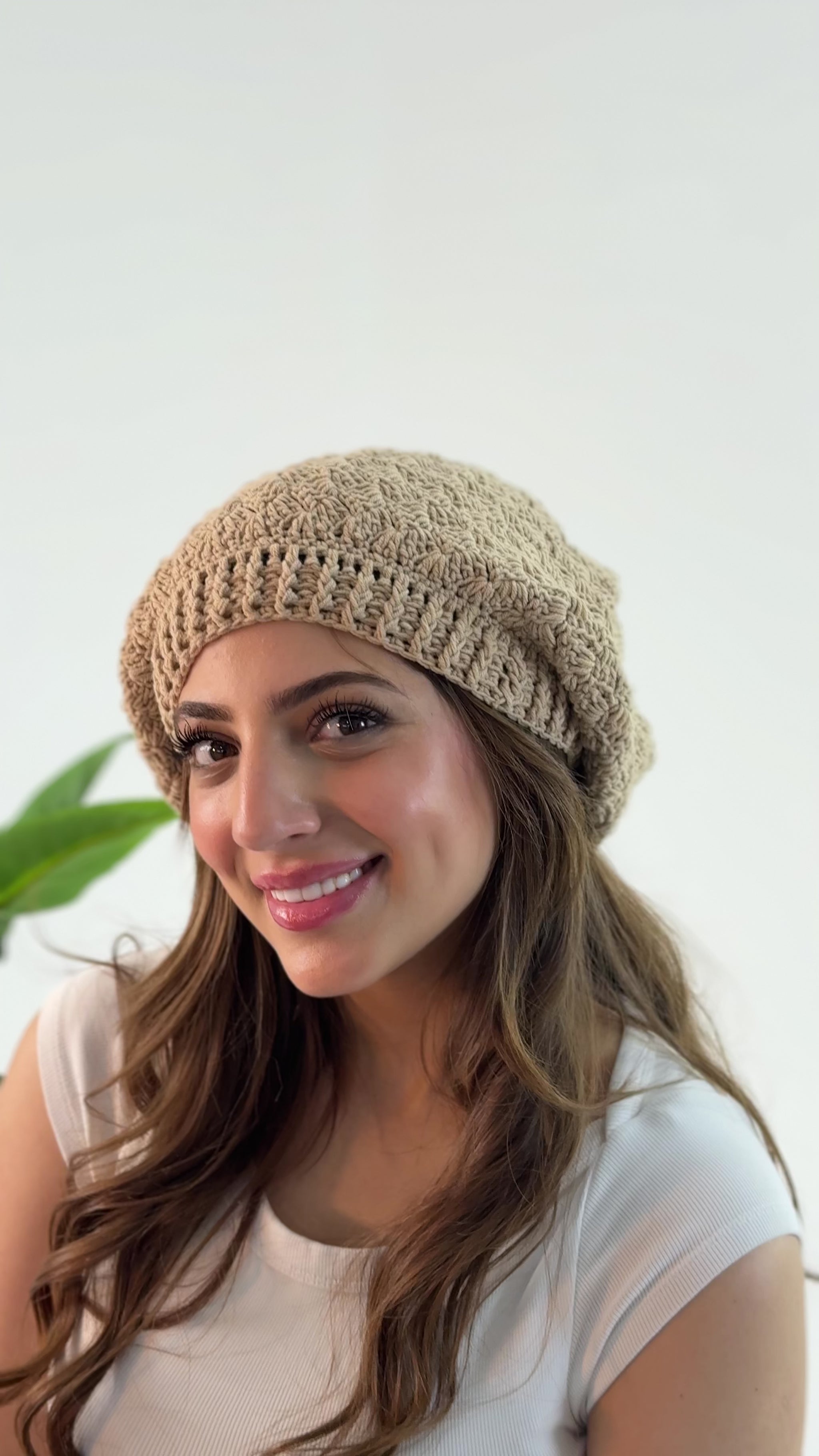 Handmade crochet beanie in various beautiful colors, showcasing unique craftsmanship and style."Feel free to modify any part of this to better fit your brand's voice! Let me know if you need anything else!