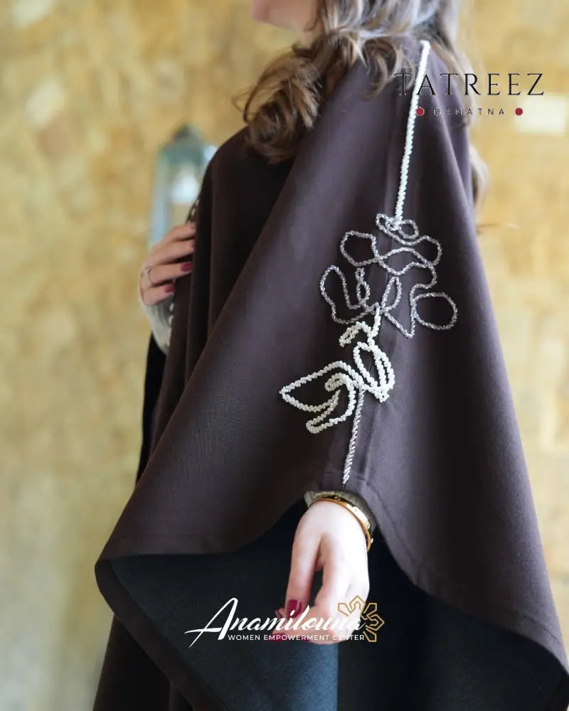 Star: Elegant Brown Abaya ’Jookh’ | Handmade with Love by Anamilouna - Clothing & Wearables