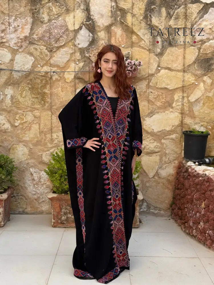 Sunshine Handmade Bisht With Back Embroidery| Luxurious Crepe Georgette with Floral Embroidery - One size - Clothing &