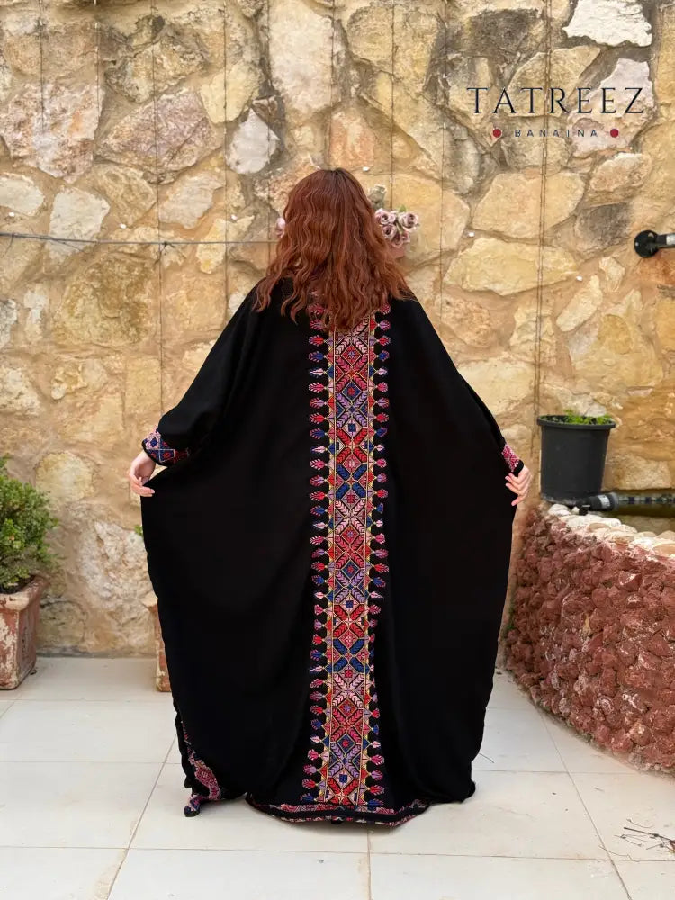 Sunshine Handmade Bisht With Back Embroidery| Luxurious Crepe Georgette with Floral Embroidery - One size - Clothing &