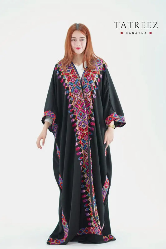 Sunshine Handmade Bisht | Luxurious Crepe Georgette with Floral Embroidery One size Clothing & Wearables