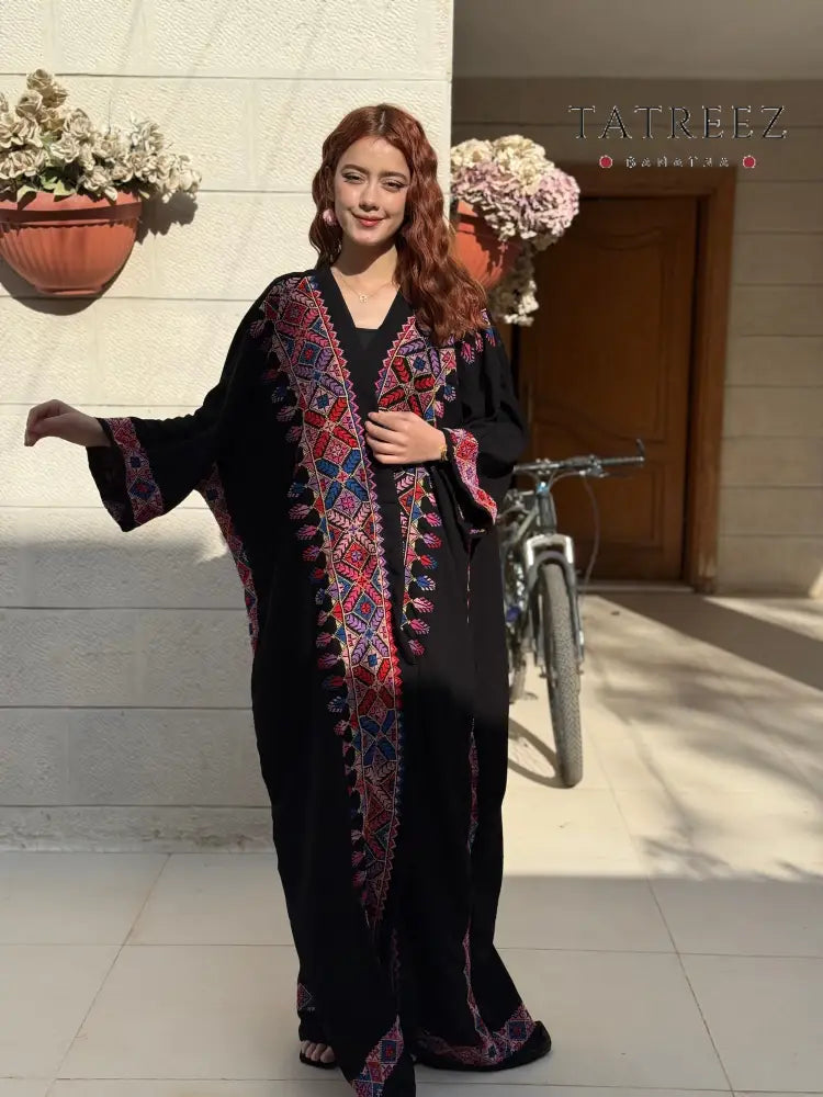 Sunshine Handmade Bisht With Back Embroidery| Luxurious Crepe Georgette with Floral Embroidery - One size - Clothing &