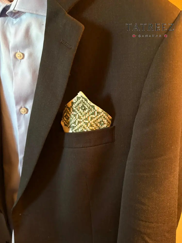 The King: Handmade Tatreez Pocket Napkin - Clothing & Wearables