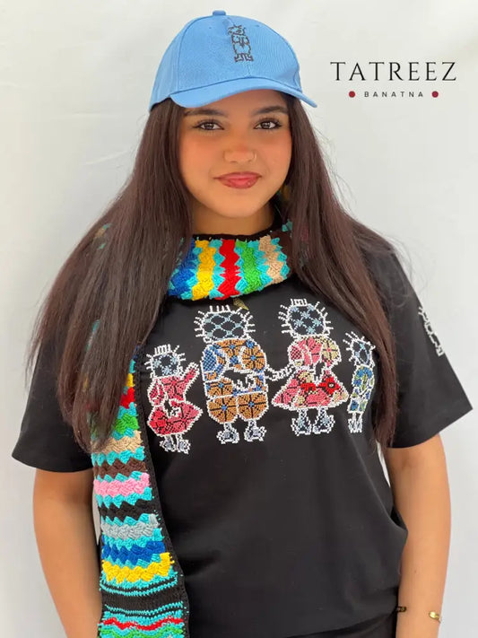 Vibrant Kofea-Style Crochet Shawl – A Colorful Statement Piece Cotton Clothing & Wearables